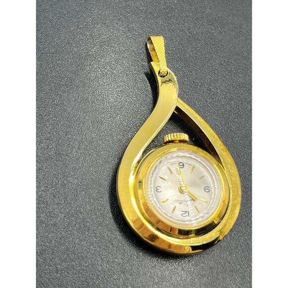Chateau Vintage Pendant Swiss
Watch Womens Gold‎ Tone Stainless Steel White Dial main image 5